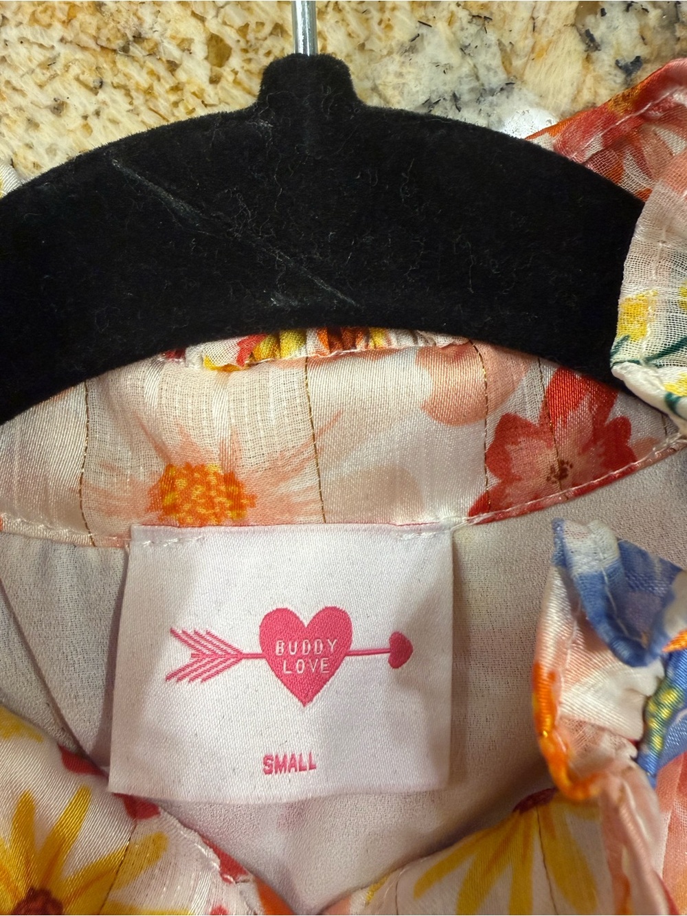 Buddy Love Grace Long Sleeve Mini Dress- Wild Flower - Picture 7 of 7